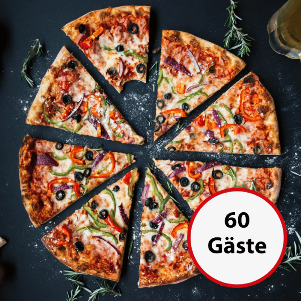 Pizza Catering, 60 Personen