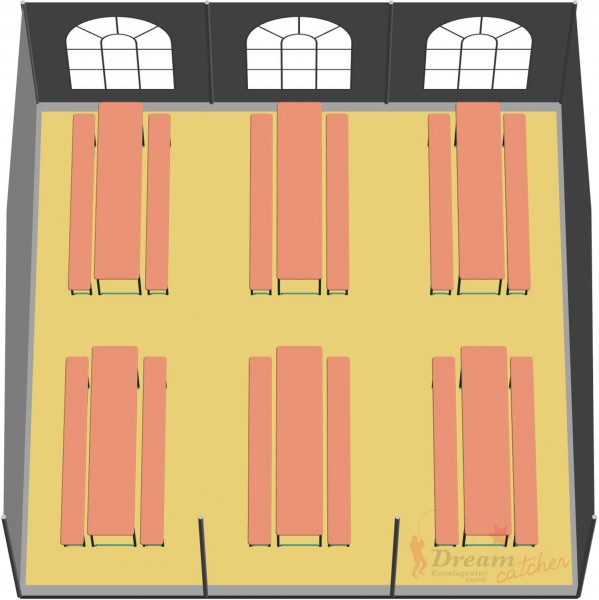 Partyzelt 6x6m