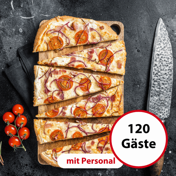 Flammkuchen Catering, 120 Personen - mit Personal