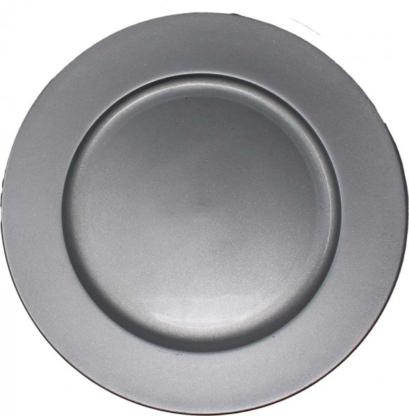 Platzteller Ø33cm - silbern