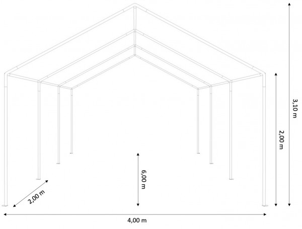 Partyzelt 4x6m