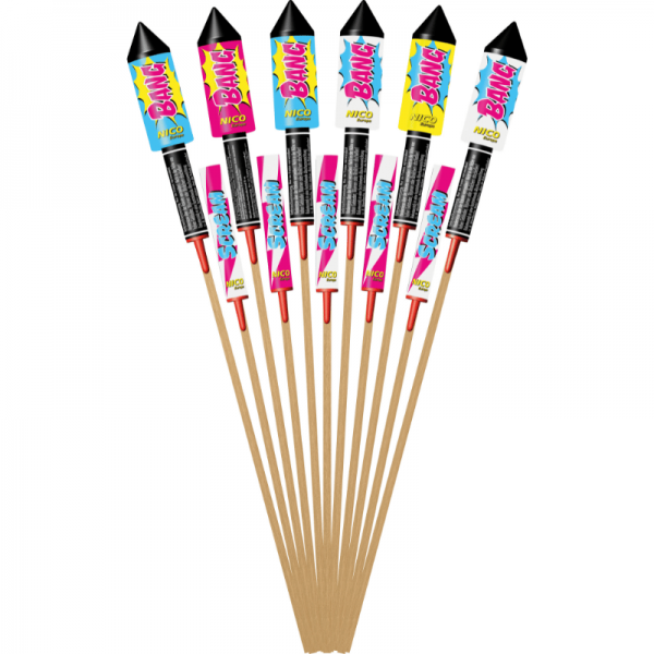 Raketenfeuerwerk Bang & Scream