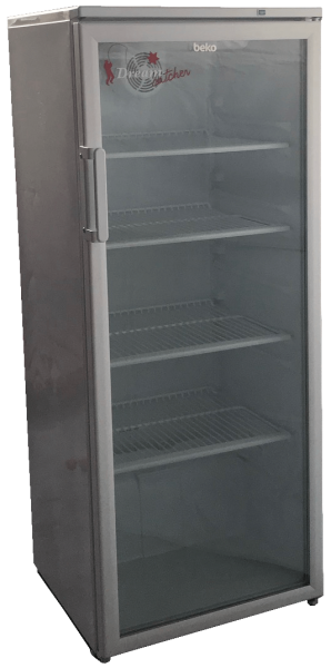 Flaschenkühlschrank mit Glastür