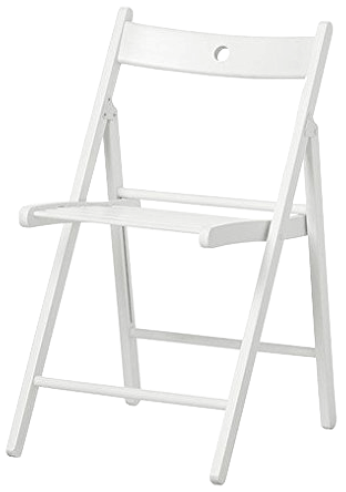 Holz-Klappstuhl - weiß