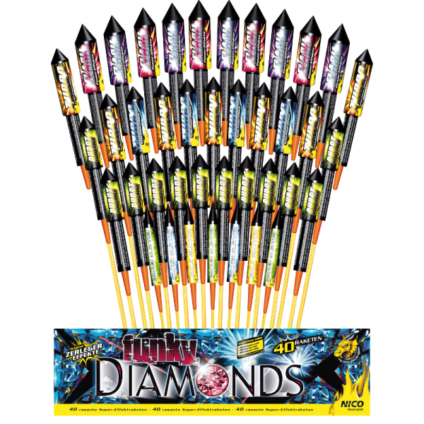 Raketenfeuerwerk Funky Diamonds