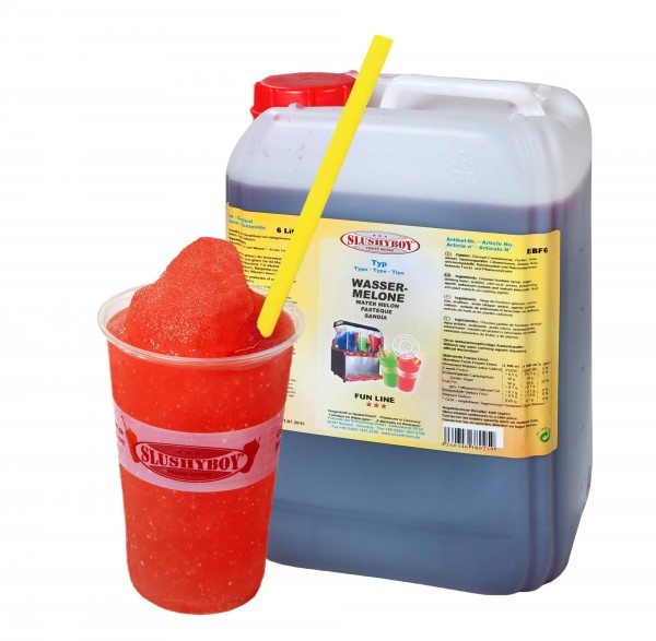 Zutaten für Slush Eis - 100 Portionen