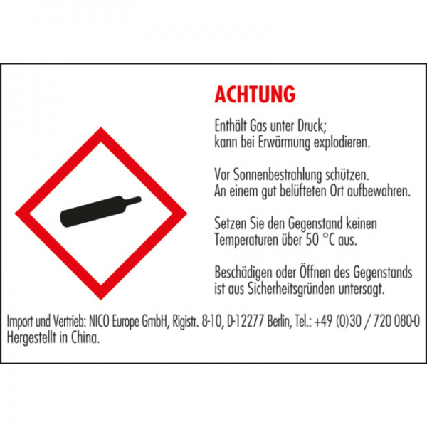 Konfettikanone 30cm - gold metallic