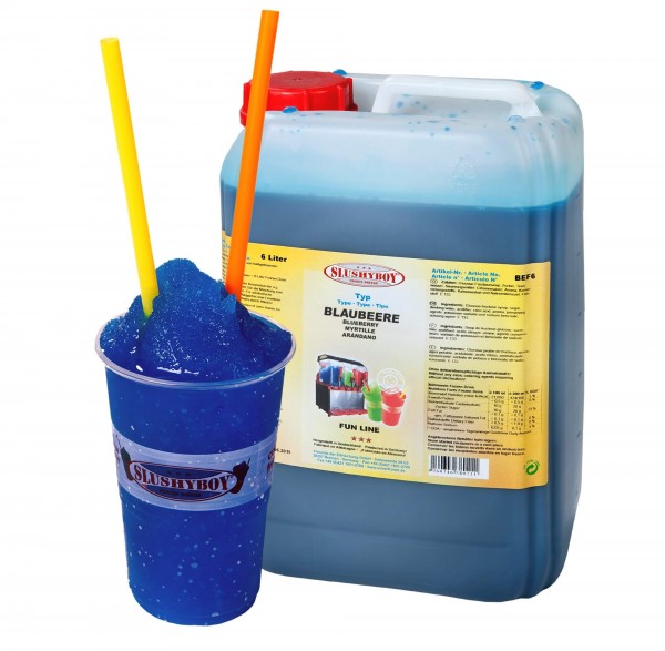 Zutaten für Slush Eis - 100 Portionen