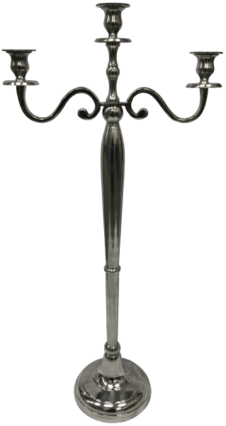 Silberleuchter 3-armig, Höhe 81cm
