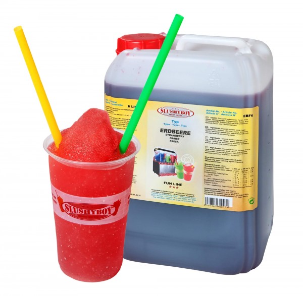 Zutaten für Slush Eis - 100 Portionen