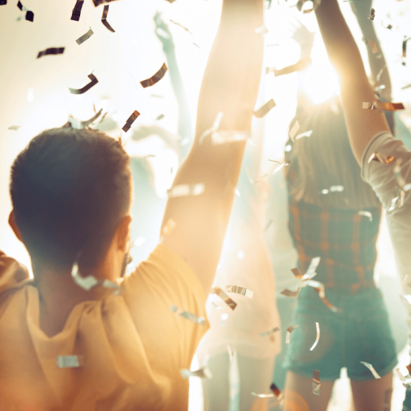 Konfettikanone 30cm - silber metallic