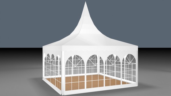 Pagodenzelt 5x5m - mit Boden