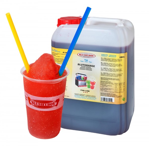 Zutaten für Slush Eis - 100 Portionen