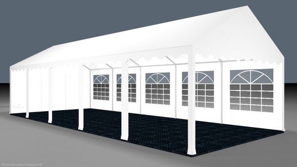 Partyzelt 4x10m - mit Boden