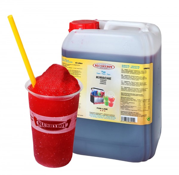 Zutaten für Slush Eis - 100 Portionen