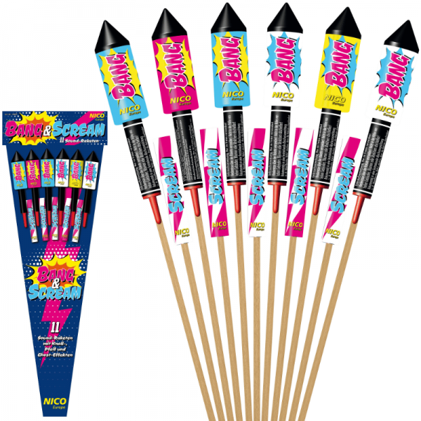 Raketenfeuerwerk Bang & Scream