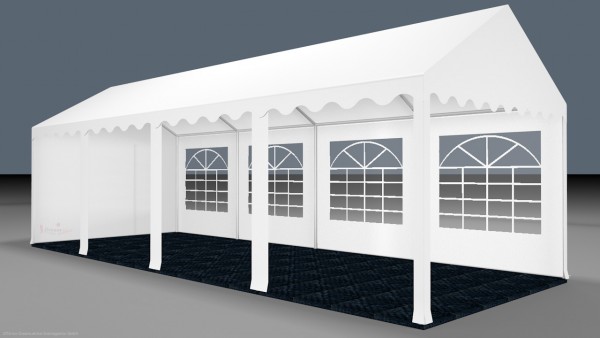 Partyzelt 3x8m - mit Boden